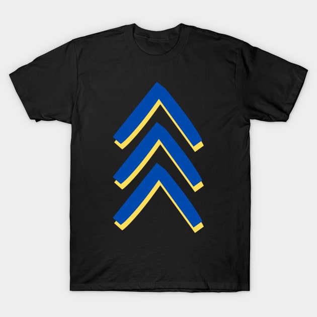 Down Syndrome Chevron Arrow for Trisomy 21 T21 for Down Syndrome Awareness. T-Shirt by A Down Syndrome Life